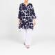 SeeYou by Biggi M Abstract Print Tunic Navy