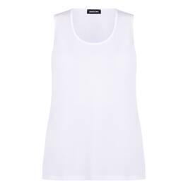 SeeYou by Biggi M Stretch Jersey Vest White  - Plus Size Collection
