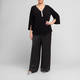 Tia Top With Mirrored Trim Black