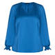 Tia Satin Blouse Cobalt Blue 