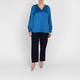 Tia Satin Blouse Cobalt Blue 