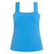 Tia Square Neck Satin Jersey Vest Turquoise
