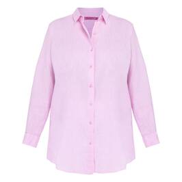Tinta & Bariloche Cotton Linen Shirt Pink - Plus Size Collection
