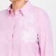 Tinta & Bariloche Linen Blend Candy Stripe Shirt Pink 