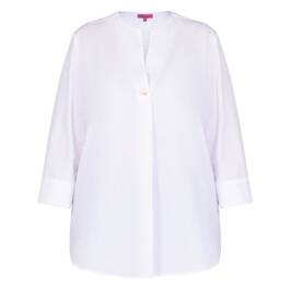 Tinta & Bariloche Cotton Tunic White  - Plus Size Collection