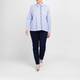 Tinta Stripe Shirt Cotton Blend Pale Blue