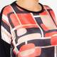 Tinta & Bariloche Abstract Print Satin Front Top Black