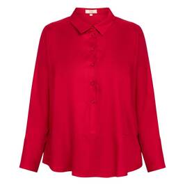 Tinta & Bariloche Twill Tunic Red  - Plus Size Collection
