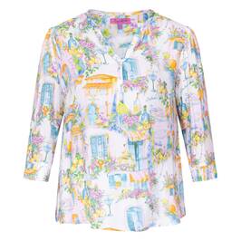 Tinta & Bariloche Holiday Print Tunic Multi-Colour  - Plus Size Collection