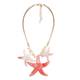 ADELE MARIE Coral starfish NECKLACE