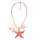 ADELE MARIE Coral starfish NECKLACE