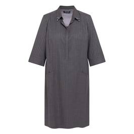 Verpass Pinstripe Jewel Collar Dress - Plus Size Collection