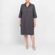 Verpass Pinstripe Jewel Collar Dress