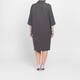 Verpass Pinstripe Jewel Collar Dress