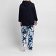 Verpass Jersey Tropical Print Trousers Print Navy 