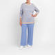 Verpass Knitted Trousers Pale Blue