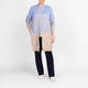 Verpass Leopard Print Knitted Tunic Blue and Beige