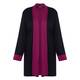 Verpass Long Cardigan Black and Berry