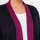 Verpass Long Cardigan Black and Berry