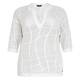 Verpass Mesh Effect Sweater White 