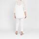 Verpass Mesh Effect Sweater White 