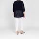 Verpass Mesh Effect Sweater Navy