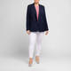 Marina Rinaldi Viscose Blend Blazer Navy 