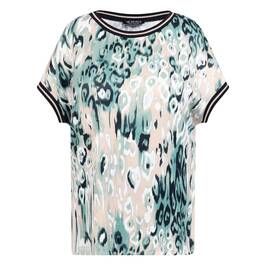 Verpass Animal Print Satin Viscose Top - Plus Size Collection