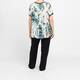 Verpass Animal Print Satin Viscose Top
