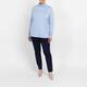 Verpass Jersey Polo Neck Pale Blue