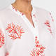 Verpass Coral Embroidered Cotton Tunic White 