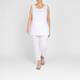 Verpass Round Neck Vest White 
