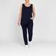 Verpass Round Neck Vest Navy 