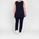Verpass Round Neck Vest Navy 