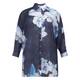 Yoek Orchid Print Blouse Indigo 