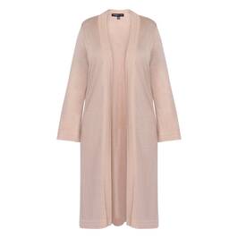 Yoek Long Cardigan Lurex Powder Pink  - Plus Size Collection