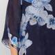 Yoek Orchid Print Dress Indigo 
