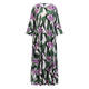 Yoek Floral Print Maxi Dress Lilac 