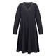 Yoek A-Line Embellished Dress Melange Grey 