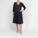 Yoek A-Line Embellished Dress Melange Grey 