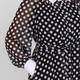 Yoek Polka Dot Georgette Dress Black 