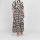 Yoek Ethnic Print Dress Black and Cream 