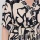 Yoek Ethnic Print Dress Black and Cream 