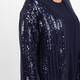 Yoek Kimono Sequin Navy