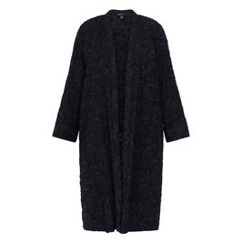 Yoek Devoré Floral Kimono Black - Plus Size Collection