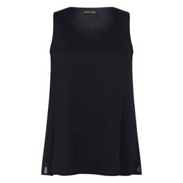 Yoek Chiffon Sleeveless Top Black - Plus Size Collection