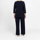 Yoek Stretch Jersey Top Navy 