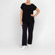 Yoek Technostretch Straight Leg Trouser Black