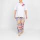 Yoek Floral Print Pull-On Trouser
