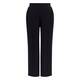 Yoek Wide Leg Jersey Pull On Trouser Black